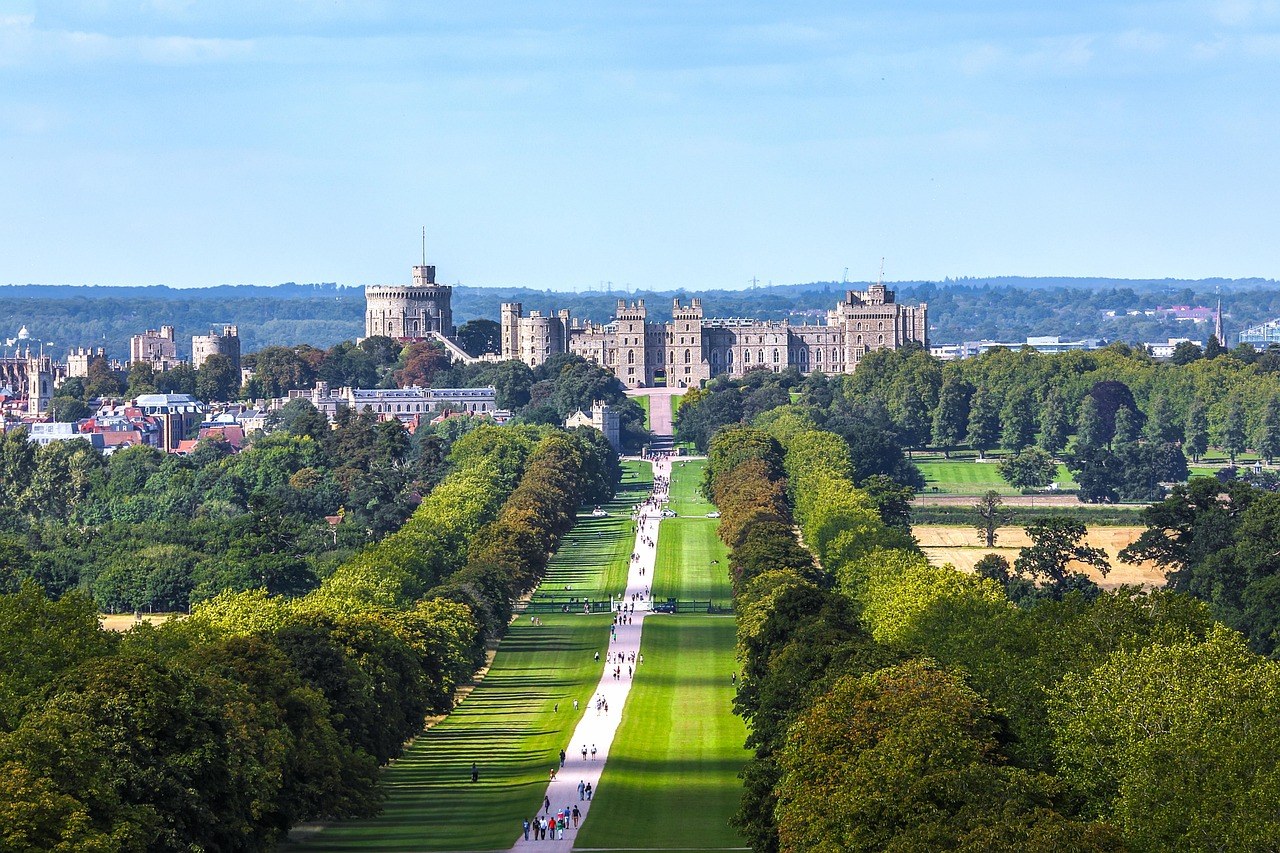 Windsor castle park/garden, Green walk way